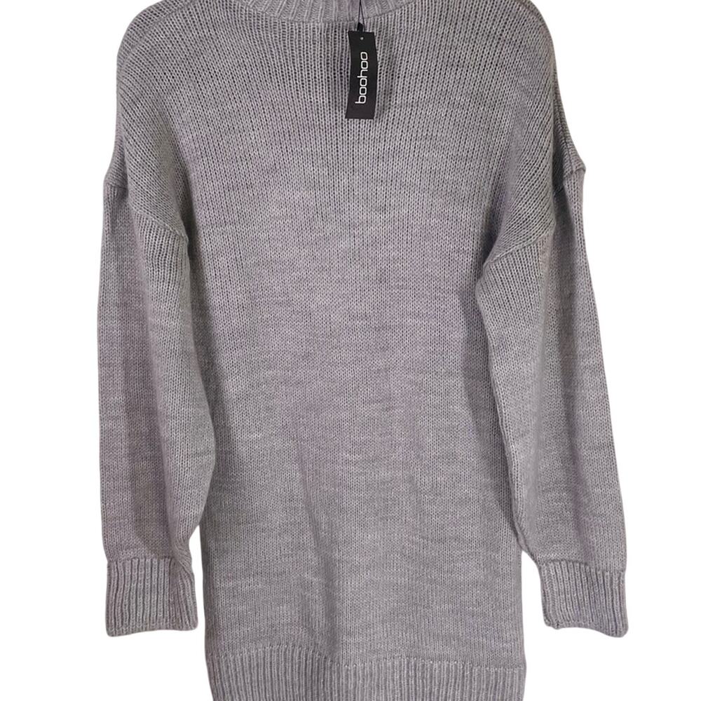 Boohoo Soft Knit Longline Sweater Size M